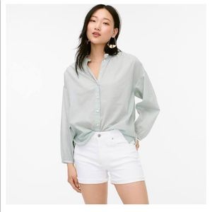 JCrew Women’s White Denim Shorts Stretch